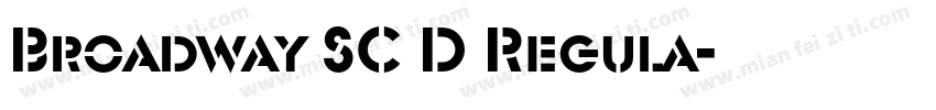 Broadway SC D Regula字体转换